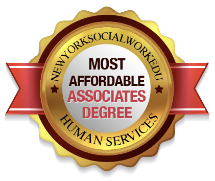 most affordable associates human services degree badge